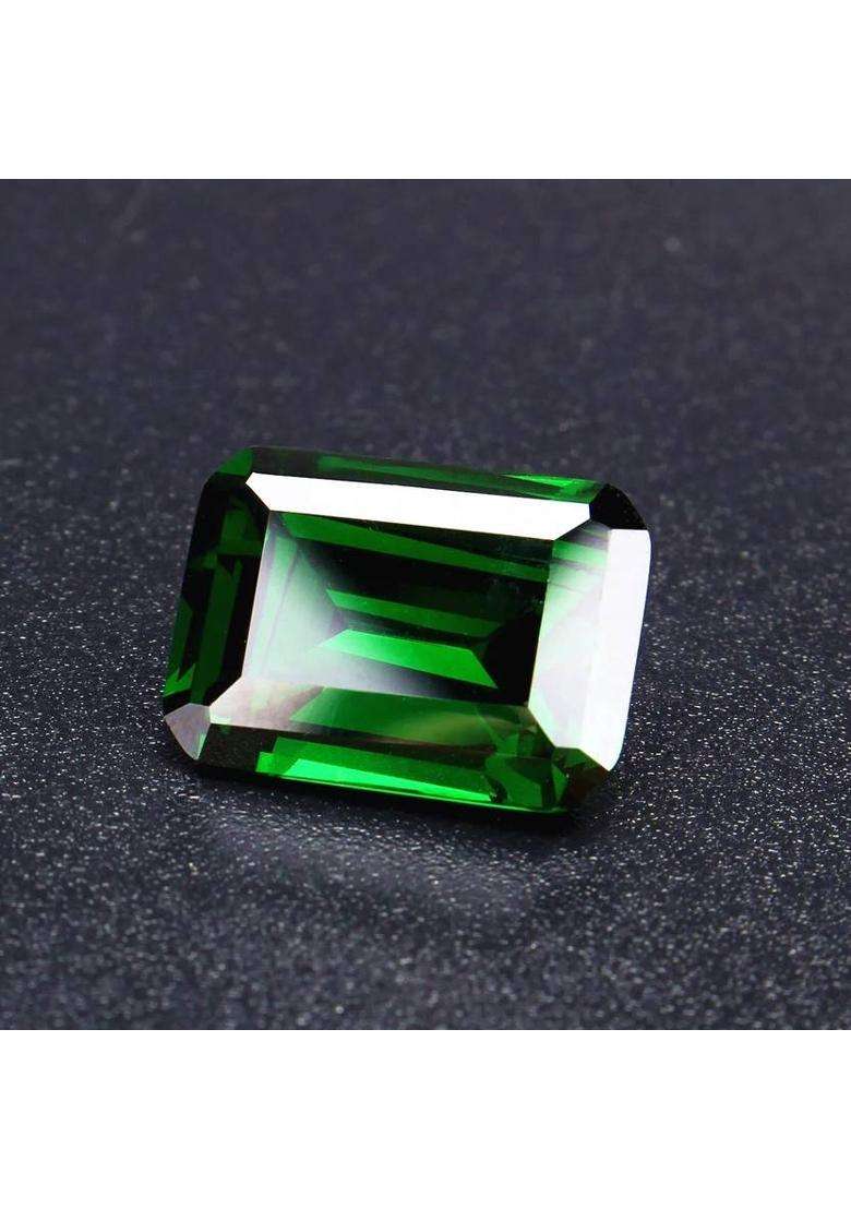 JEMSPRIME 11.25 Ratti 10.45 Crt Brazilian Emerald Panna Original Gemstone A+ Quality Emerald Stone - Indya