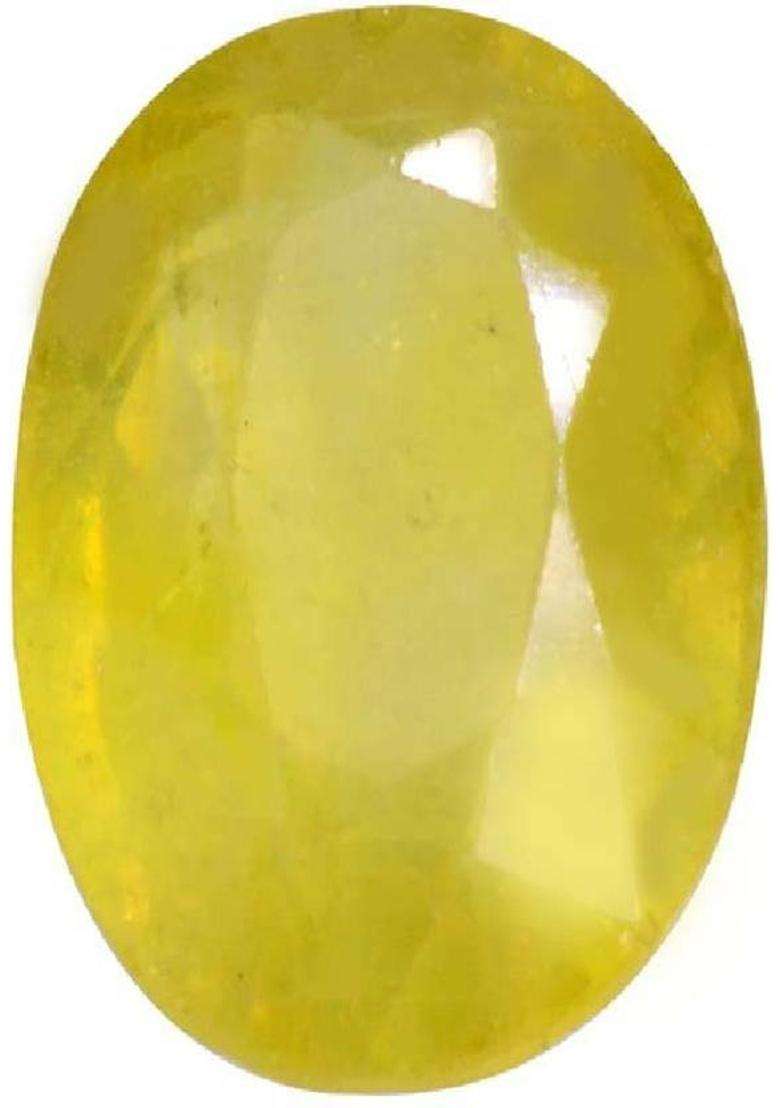 Ankit Collection Yellow Cut Natural Sapphire Gemstone  (7.25 carat) - Indya