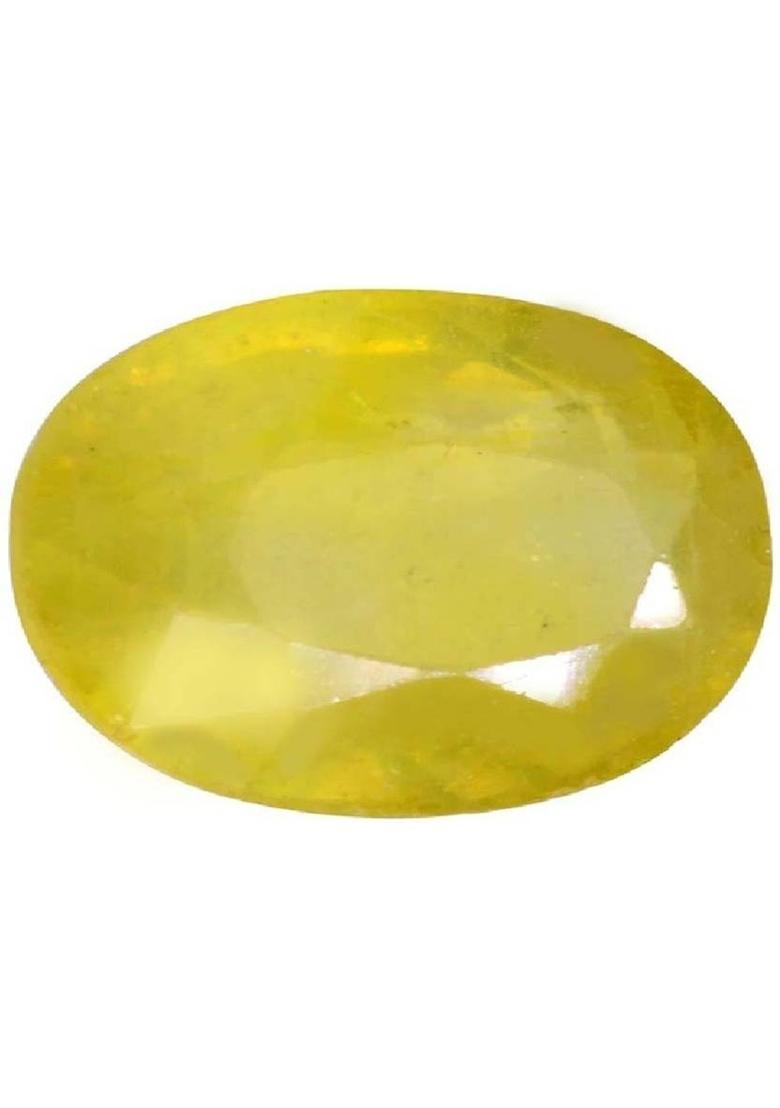 Ankit Collection Yellow Cut Natural Sapphire Gemstone  (7.25 carat) - Indya