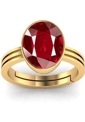 10.25 Ratti Created Ruby Manik Stone Ring for Women