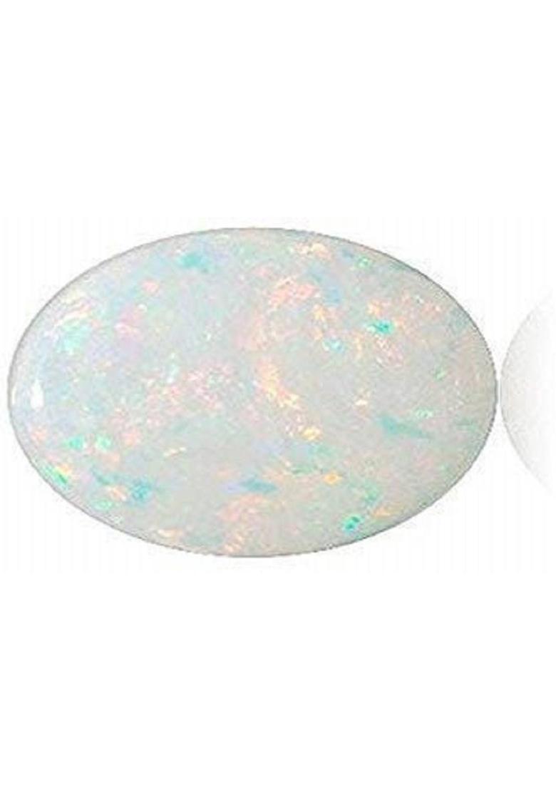 JEMSPRIME 7.25 Ratti Opal Stone Certified Natural Fire Australian Opal Loose Gemstone Opal Stone - Indya