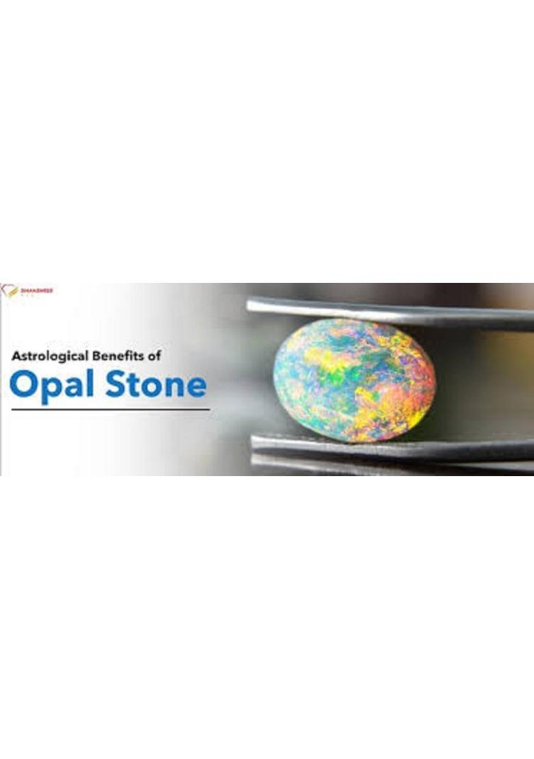 JEMSPRIME 7.25 Ratti Opal Stone Certified Natural Fire Australian Opal Loose Gemstone Opal Stone - Indya