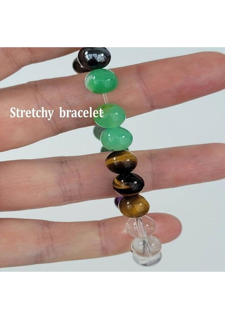 Pyrite, Green Aventurine, Amethyst, Tiger