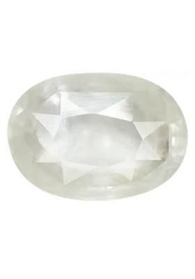 MARATNA 13.25 Ratti White Sapphire Stone Safed Pukhraj Gemstone For Men and Women Sapphire Stone