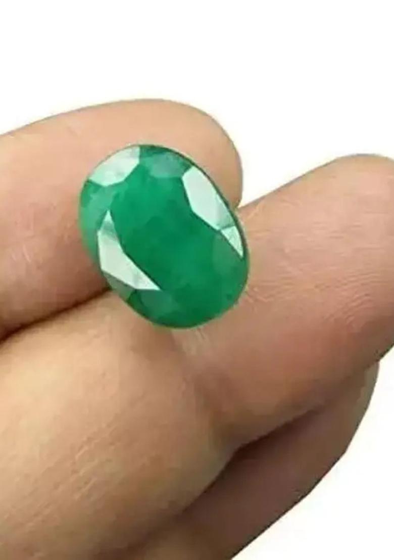 Aanya Jewels 3.25 Ratti Emerald / PANNA STONE 100 % ORIGINAL IGL CERTIFIED NATURAL GEMSTONE Emerald Stone - Indya