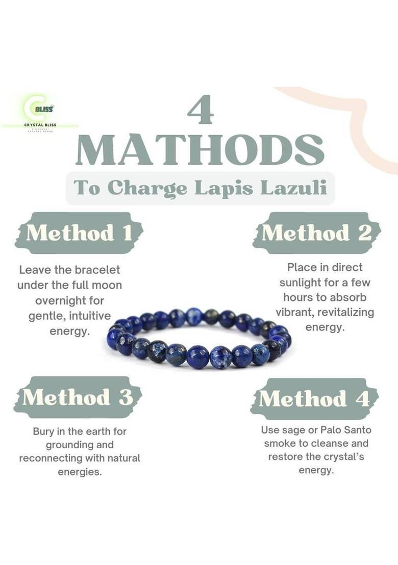 Lapiz Lazuli, Crystal Beads, Agate, Crystal, Jade, Quartz Bracelet - Indya