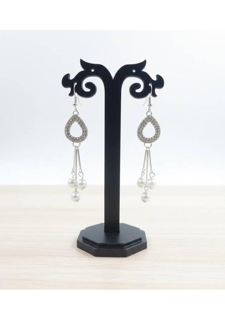 WHITE STONE EARRINGS Stone Earring Set - Indya
