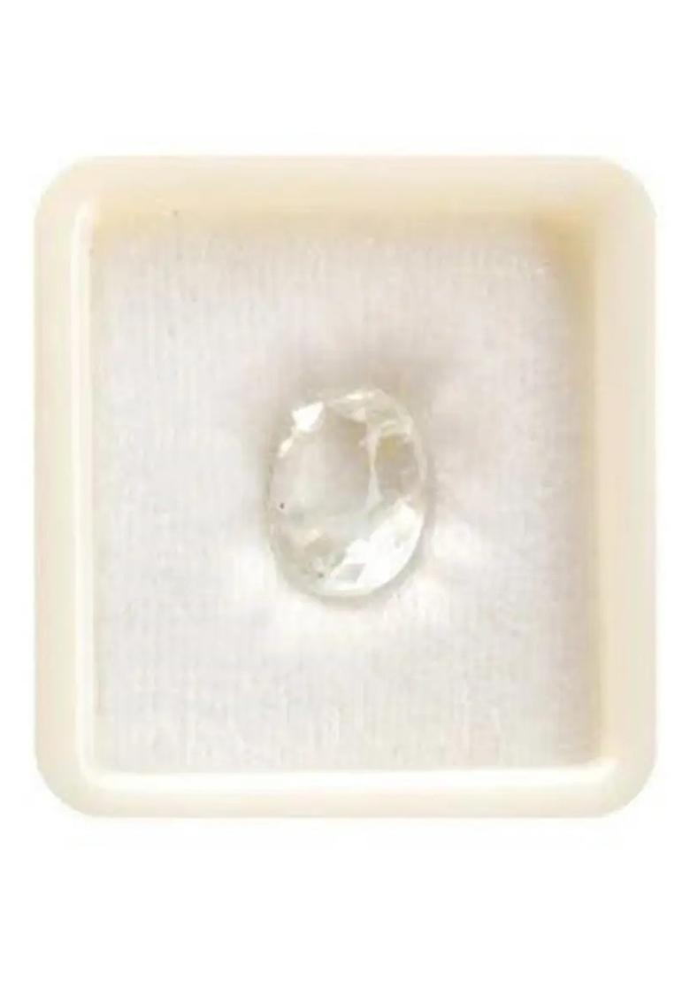 MARATNA 11.25 Ratti White Sapphire Stone Safed Pukhraj Gemstone For Men and Women Sapphire Stone - Indya