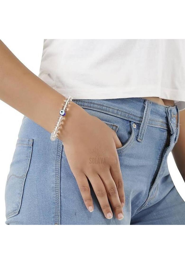 Crystal Beads, Agate, Crystal, Jade, Quartz Bracelet - Indya