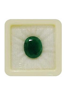 Gems Jewels Online Gems Jewels Online Loose 5.50 Carat Certified Natural Colombian Emerald - Panna Stone Emerald Stone