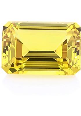 JEMSPRIME 7.25 Ratti - 6.45 Carat Ceylone Yellow Sapphire Gemstone Original Certified Sapphire Stone