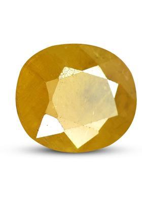 REIKI CRYSTAL PRODUCTS Yellow Cut Natural Sapphire Gemstone  (6 carat)