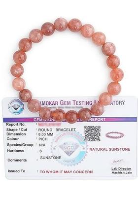 Stone Beads, Crystal Charm Bracelet