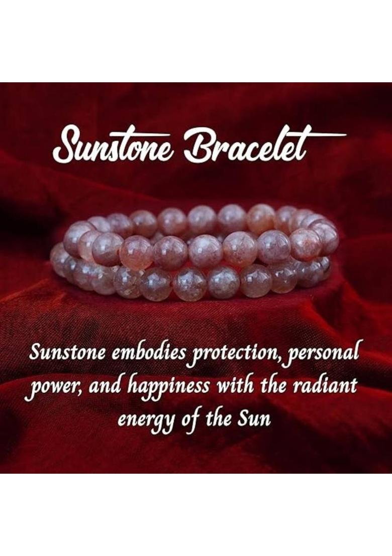 Stone Beads, Crystal Charm Bracelet - Indya