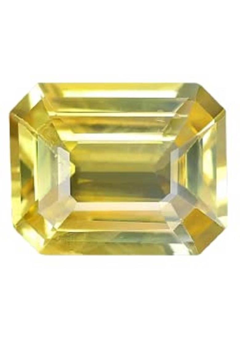 SIDHGEMS 11.25 Ratti 10.00 Carat Ceylon Natural Yellow Sapphire Gemstone (Pukhraj) Sapphire Stone - Indya