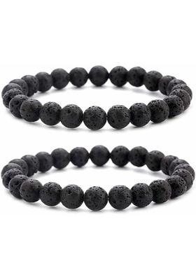 Stone Beads, Agate, Crystal Bracelet Set  (Pack of 2)