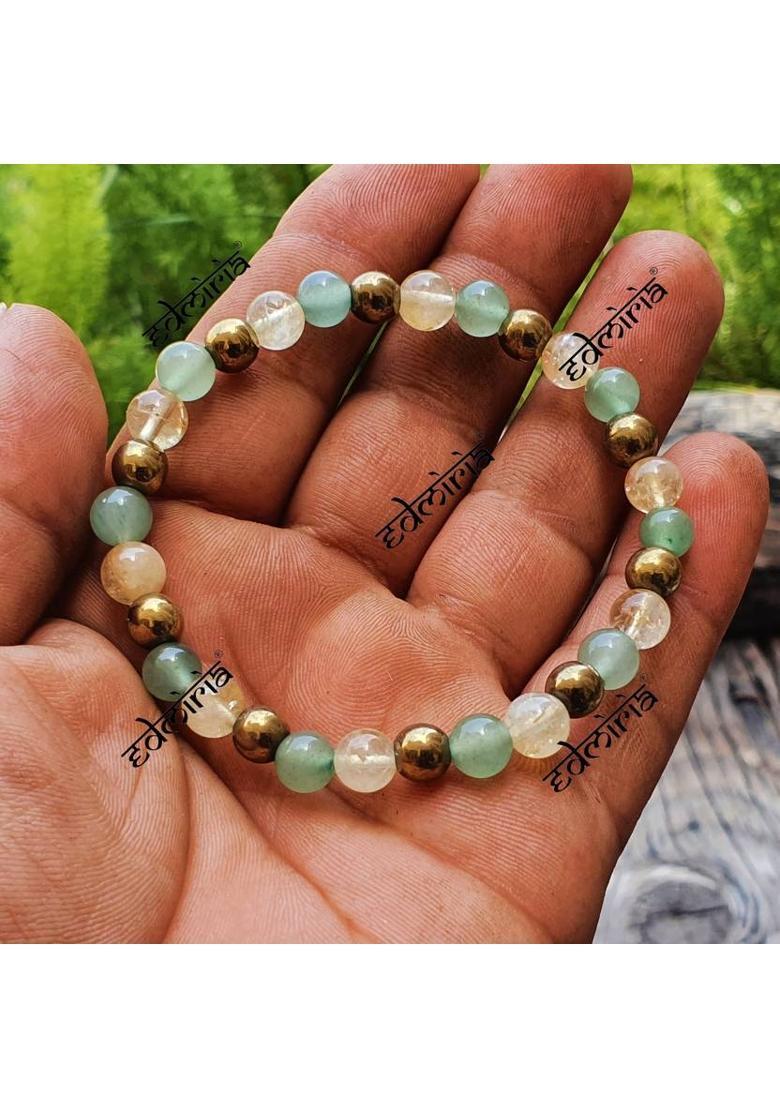 Stone, Crystal Beads Bracelet - Indya