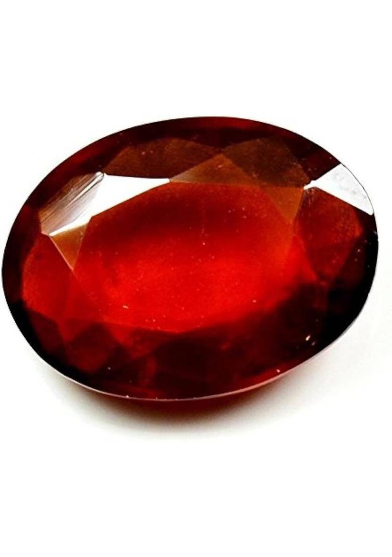 7.00 Ratti Natural Gomed Gemstone for Men and Women Lab Certified Stone Garnet Ring - Indya