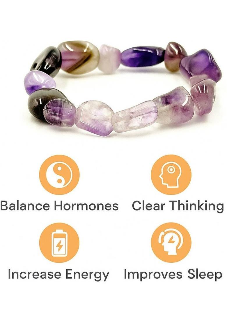 Amethyst, Crystal Beads, Agate, Crystal, Jade, Quartz Bracelet - Indya