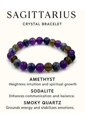 Amethyst, Crystal Beads, Agate, Crystal, Jade, Quartz Bracelet