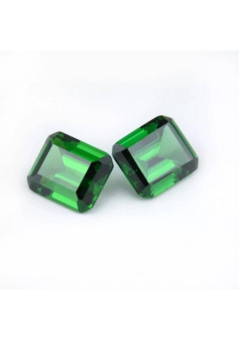 JEMSPRIME 7.25 Ratti 6.45 Crt Brazilian Emerald Panna Original Gemstone AA++ Quality Emerald Stone - Indya