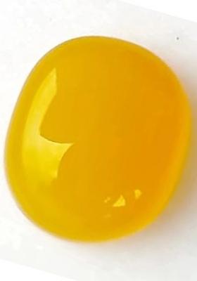 MARATNA 6.25 Ratti Natural Yellow Hakik Gemstone Certified Stone for Men and Women Agate Stone