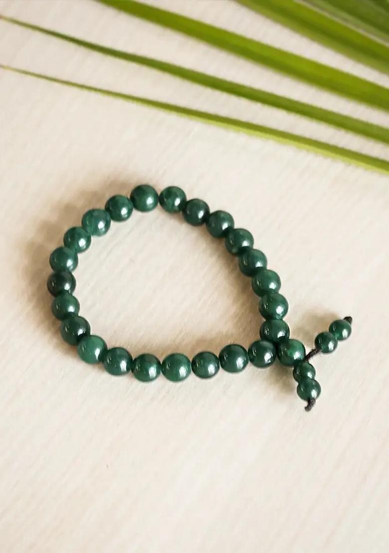 Green Aventurine Beads Bracelet - Indya