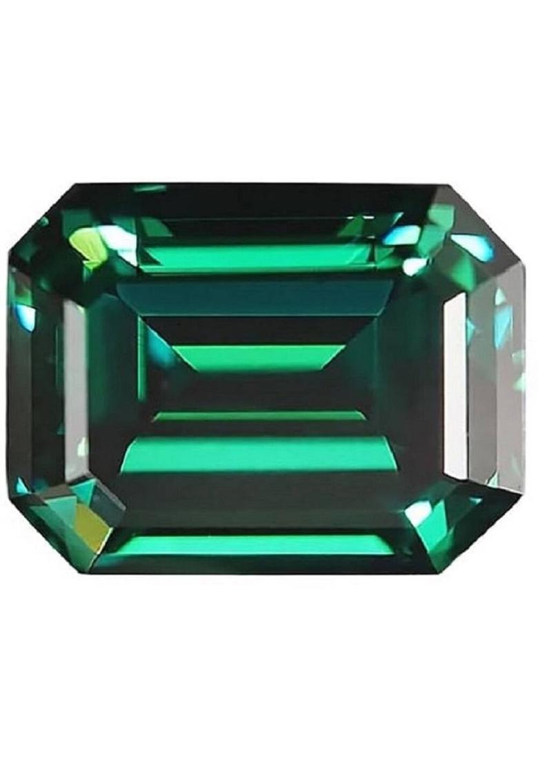 SIDHGEMS 9.25 Ratti 8.25 Crt Zambia Emerald Panna Original Gemstone Certified Emerald Stone - Indya