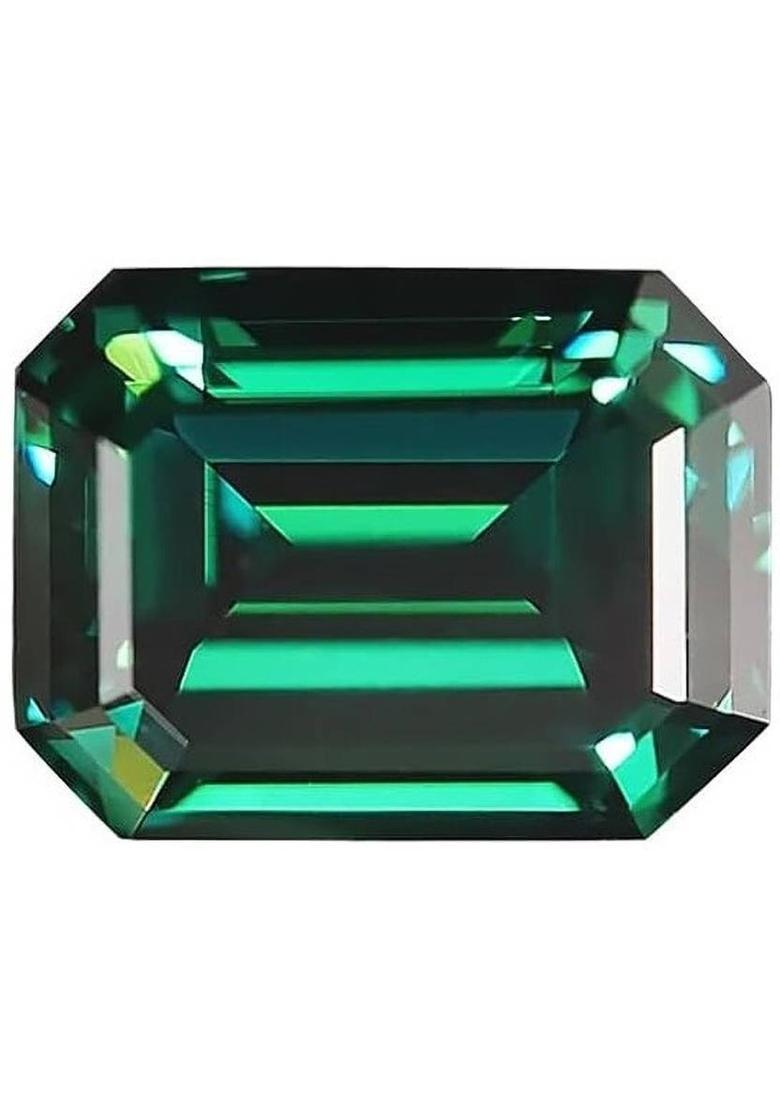 SIDHGEMS 9.25 Ratti 8.25 Crt Zambia Emerald Panna Original Gemstone Certified Emerald Stone - Indya