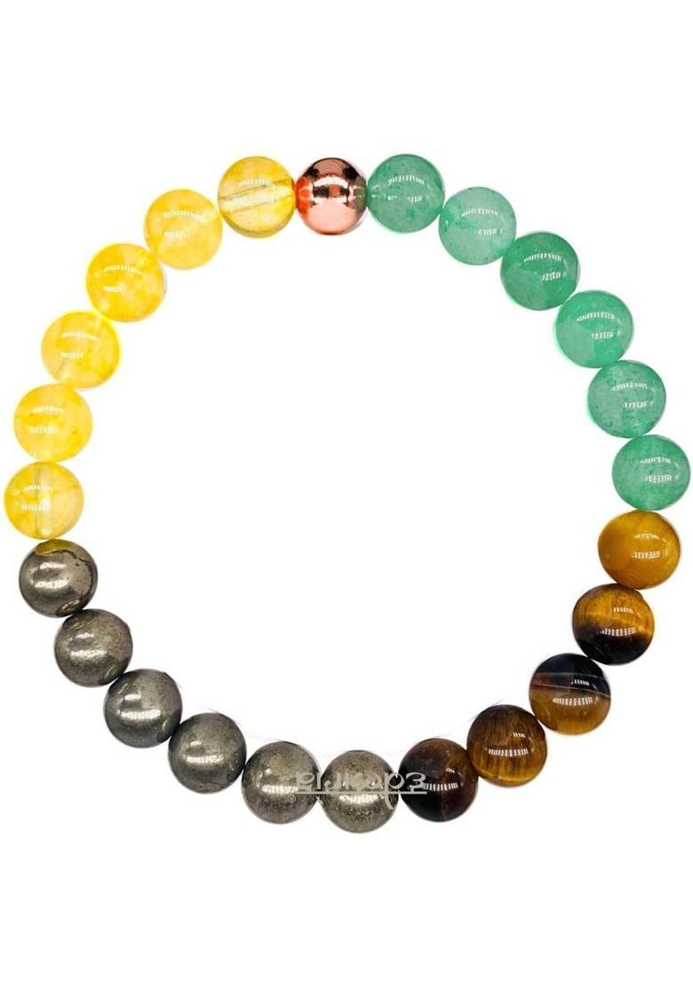 Stone, Crystal Beads Bracelet  (Pack of 3) - Indya