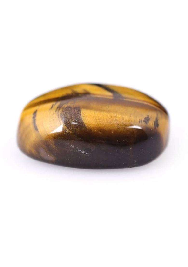 VishvMa VISHVMA 8.00 Ratti To 8.50 Ratti Tiger Eye Natural Lab-Certified Loose Gemstone Agate Stone - Indya