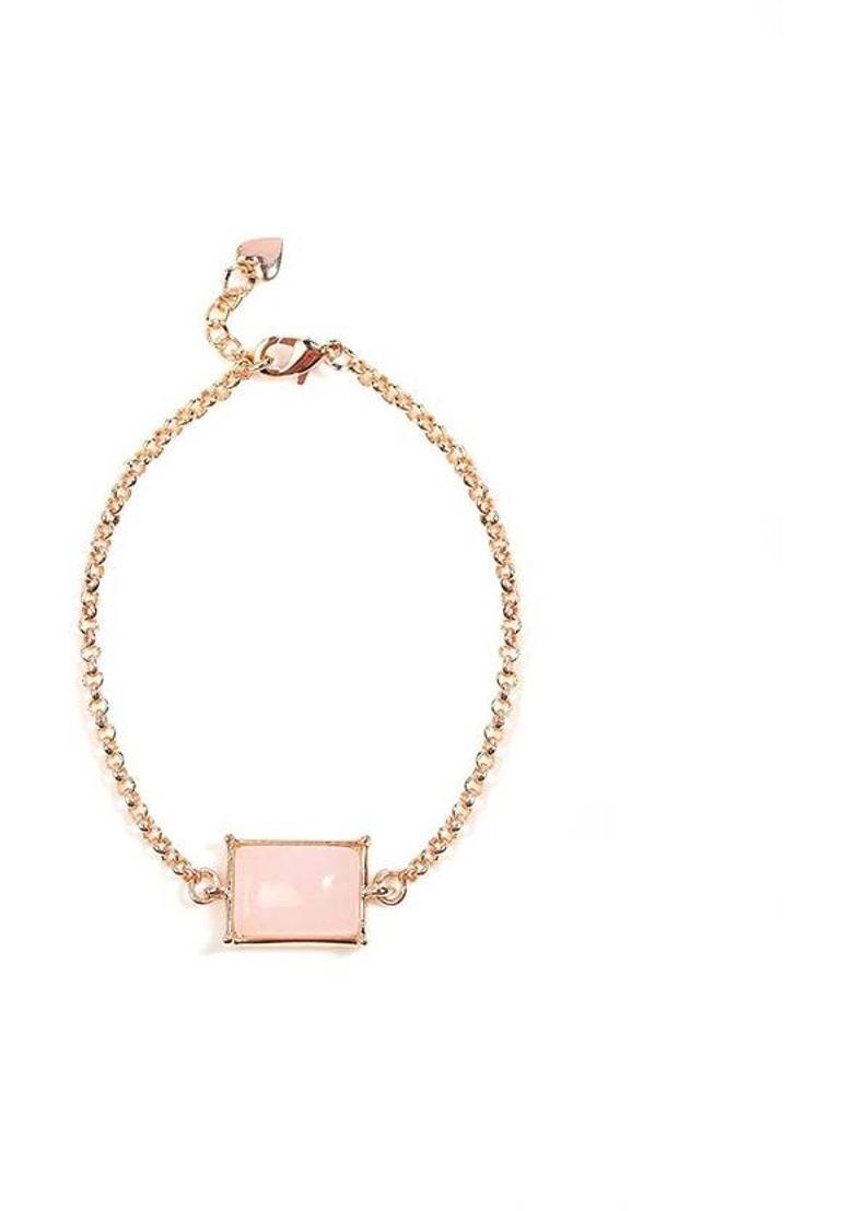 Crystal Quartz Charm Bracelet - Indya