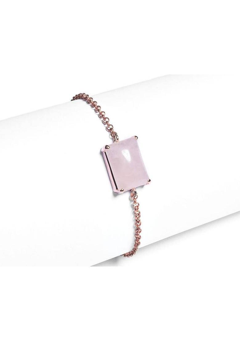 Crystal Quartz Charm Bracelet - Indya