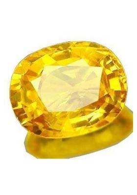 JEMSPRIME JEMSPRIME 11.25 Ratti 10.25 Crt Ceylone Yellow Sapphire Gemstone Pukhraj Sapphire Stone