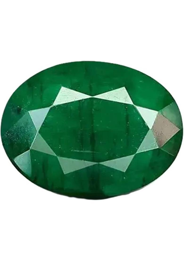 JEMSPRIME 11.25 Ratti 10.00 Crt Brazilian Emerald Panna Original Gemstone AA++ Quality Emerald Stone - Indya