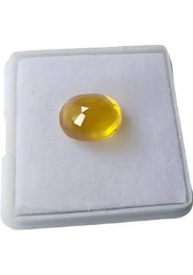 Aanya Jewels 7.25 Ratti Yellow Sapphire Original (Pukhraj) Rashi Ratan Gemstone Sapphire Stone