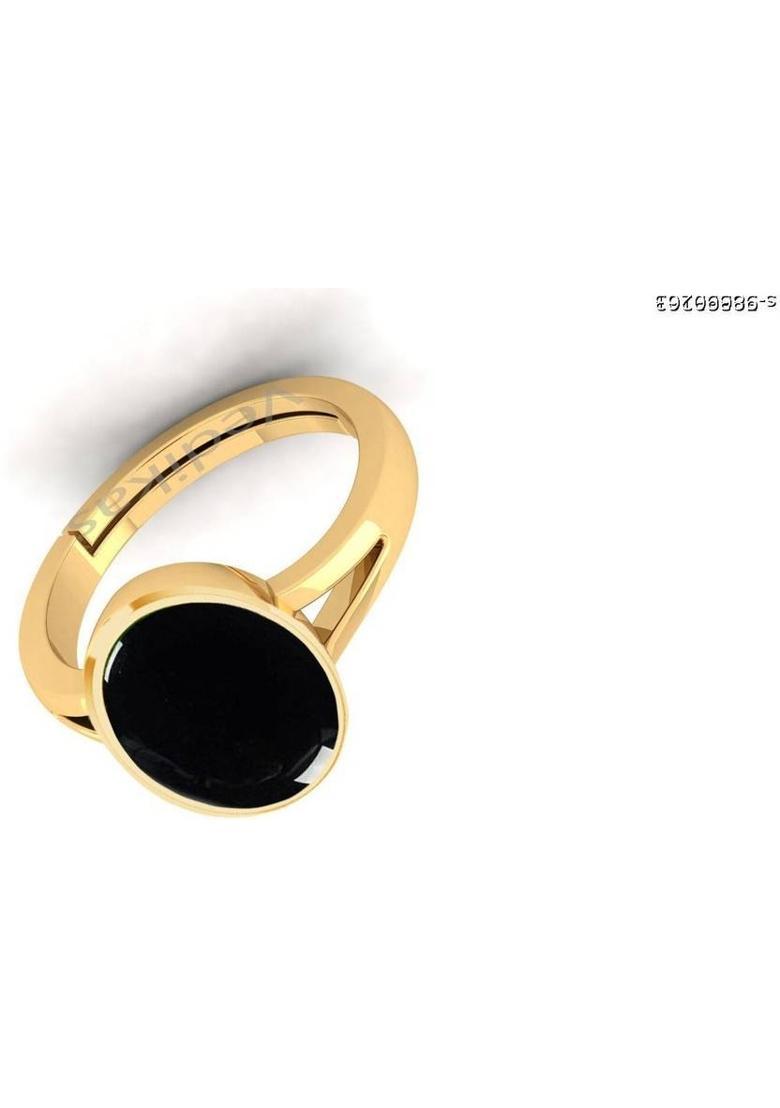 10.25 Ratti Hakik Agate Gemstone Ring Alloy Agate Sterling Silver Plated Stone Pearl Brass Plated Ring - Indya