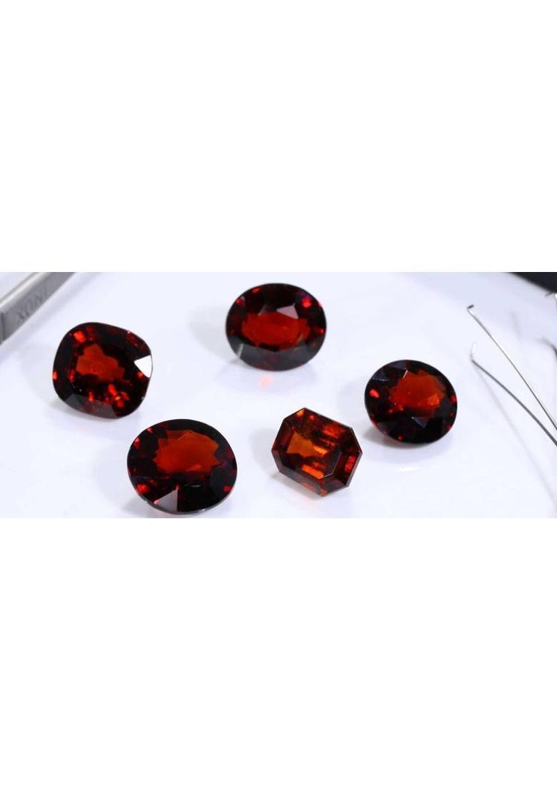 JEMSPRIME 7.25 Ratti 6.25 Carat Certified Gomed Stone Hessonite Garnet Gemstone Garnet Stone - Indya