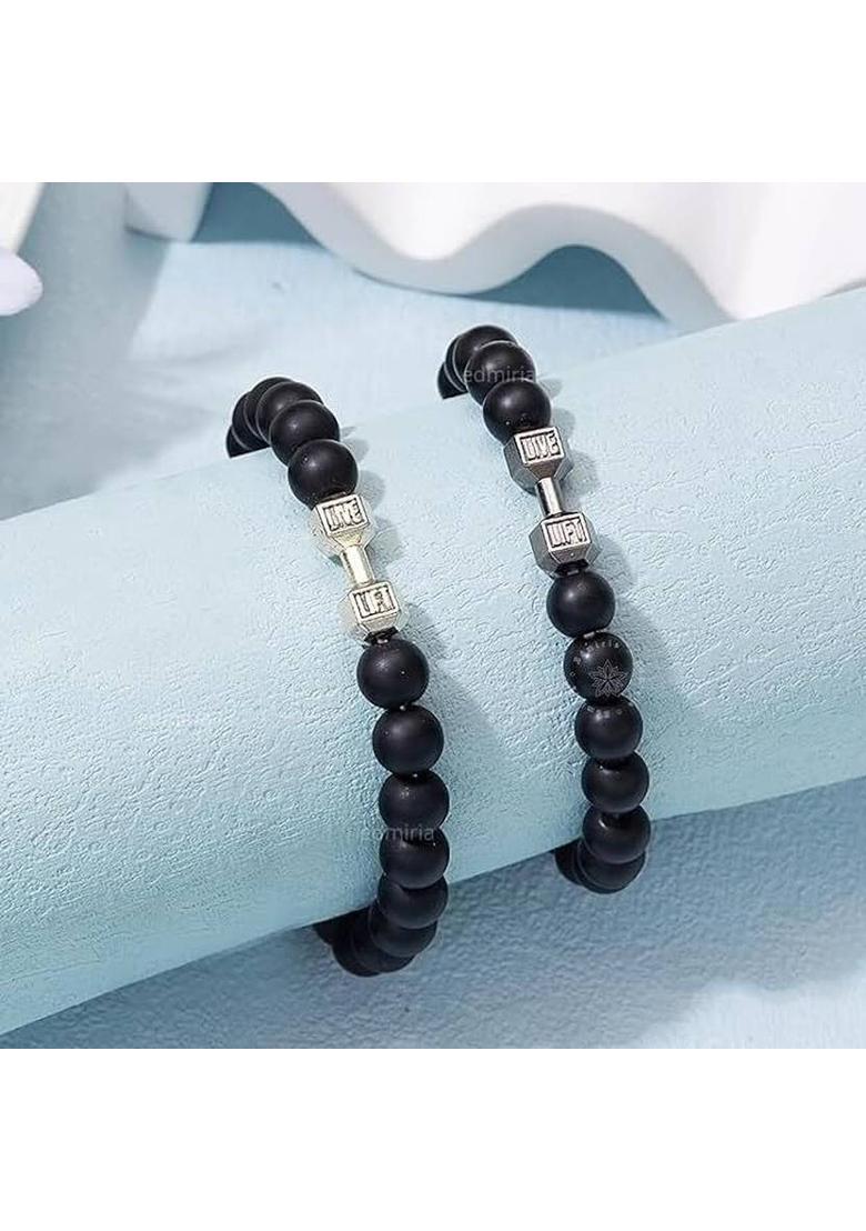 Stone, Crystal Beads, Crystal Bracelet  (Pack of 2) - Indya