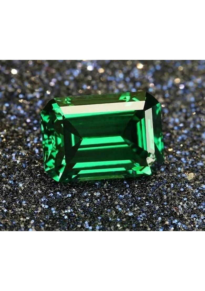 jemskart 11.25 Ratti 10.25 Crt Colombian Emerald Stone Original Natural Panna Emerald Stone - Indya