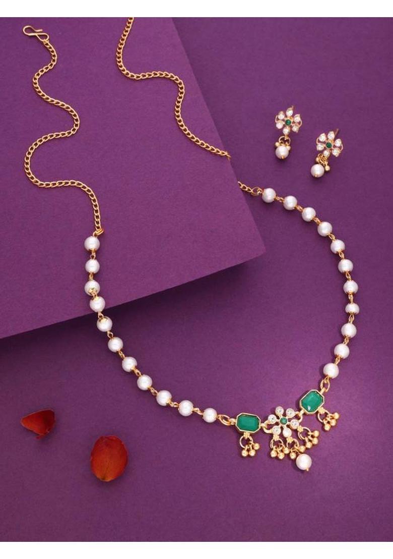 Brass Diamond Gold-plated Bangle  (Pack of 9) - Indya