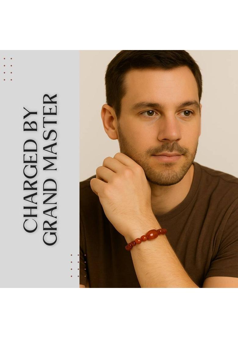 Crystal, Red Beads, Agate, Crystal, Jade, Quartz Bracelet - Indya