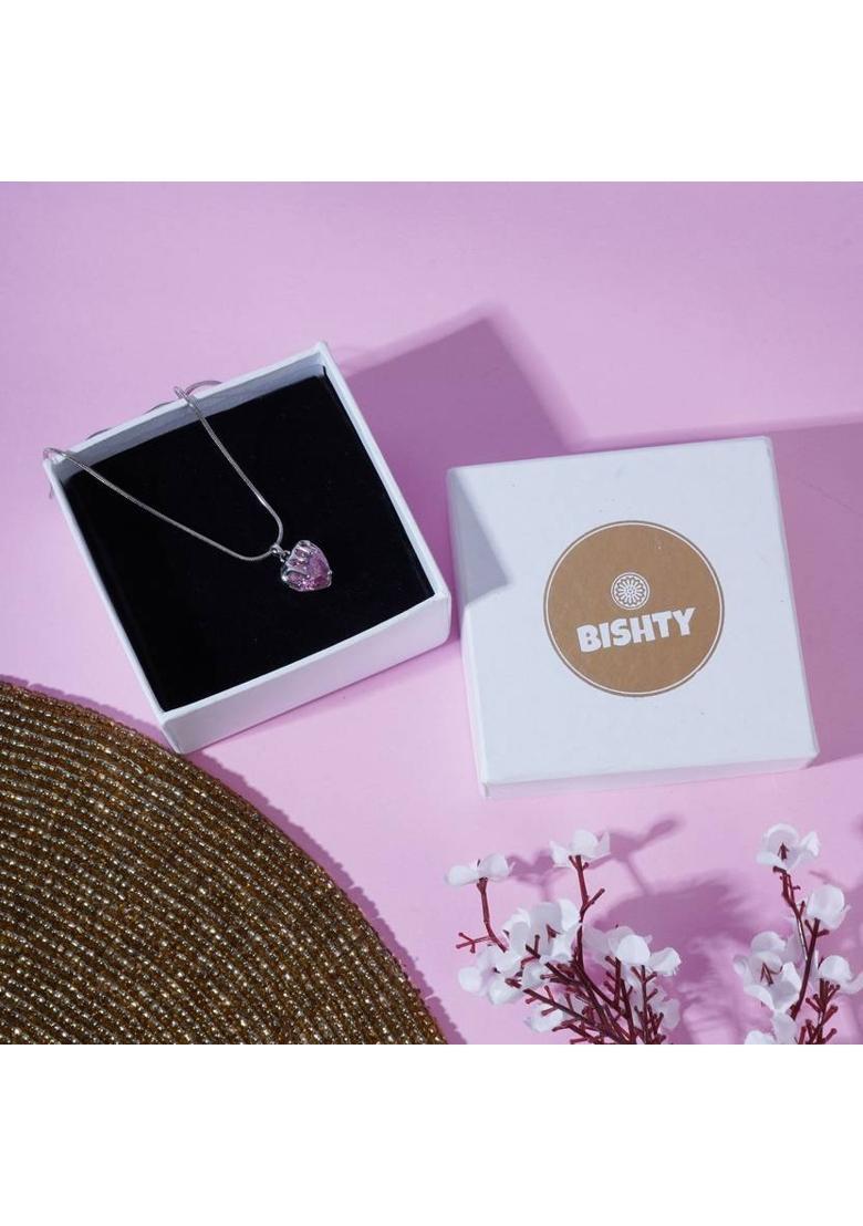 Pink Heart Pendant Chain for Girls|Valentine