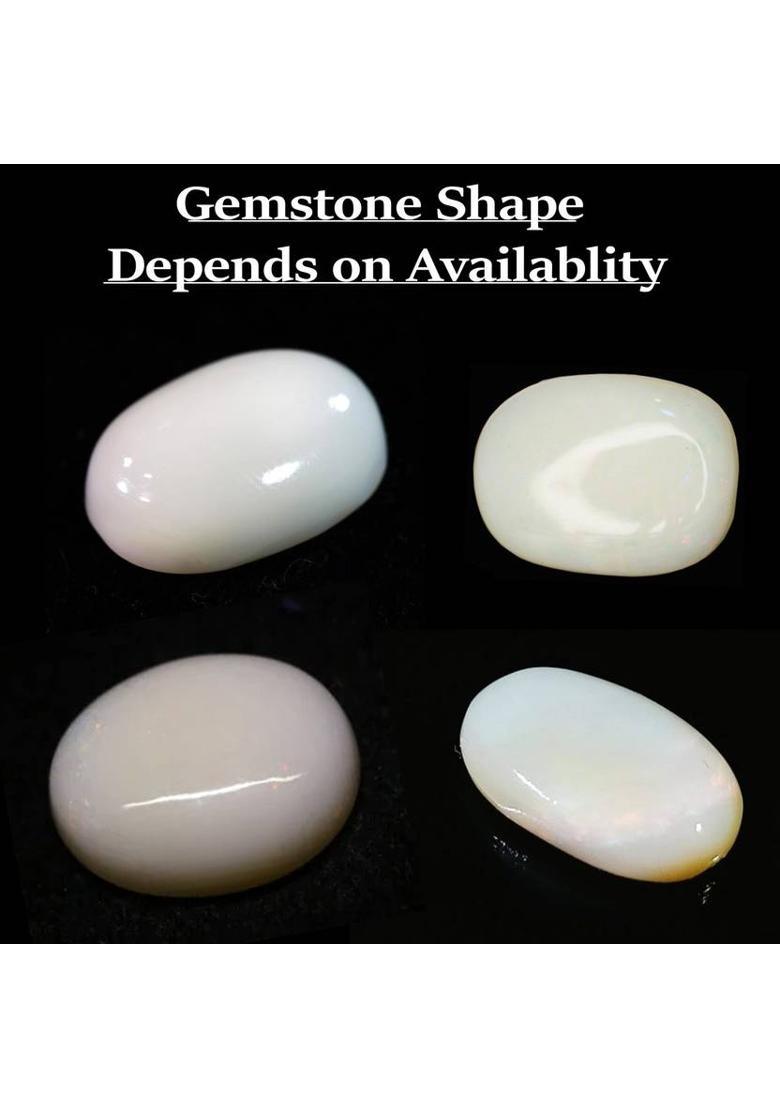 Australian Fire Opal Gemstone 3 Ratti with Lab Report & Guarantee Certificate Stone Opal Ring - Indya