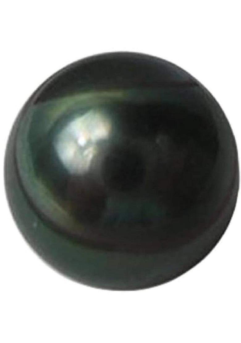 Sidharth Gems 6.25 Ratti Black South Sea Pearl Gemstone Moti Stone Original Certified Pearl Stone - Indya