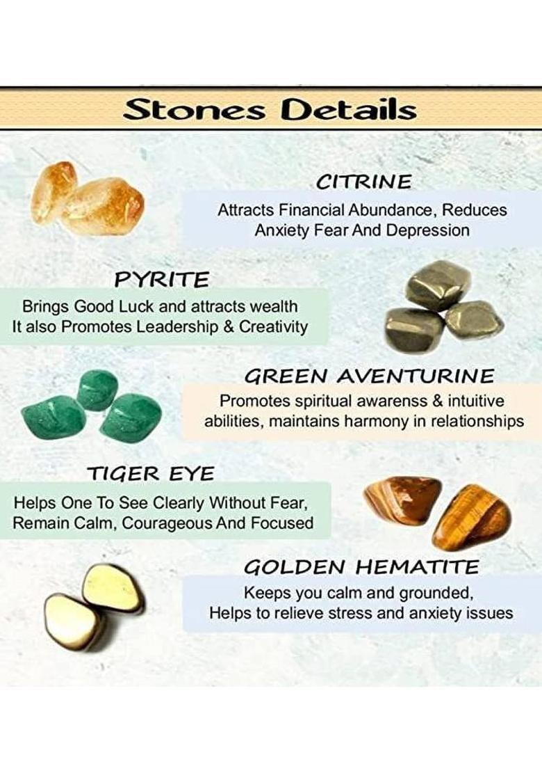 Pyrite, Green Aventurine, Tiger