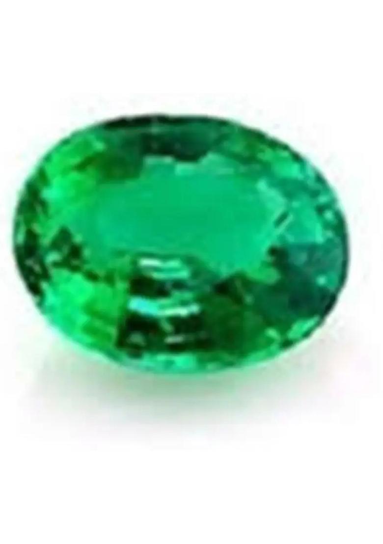 Raviour Lifestyle Emerald Panna 11.50 ratti gemstone Stone - Indya
