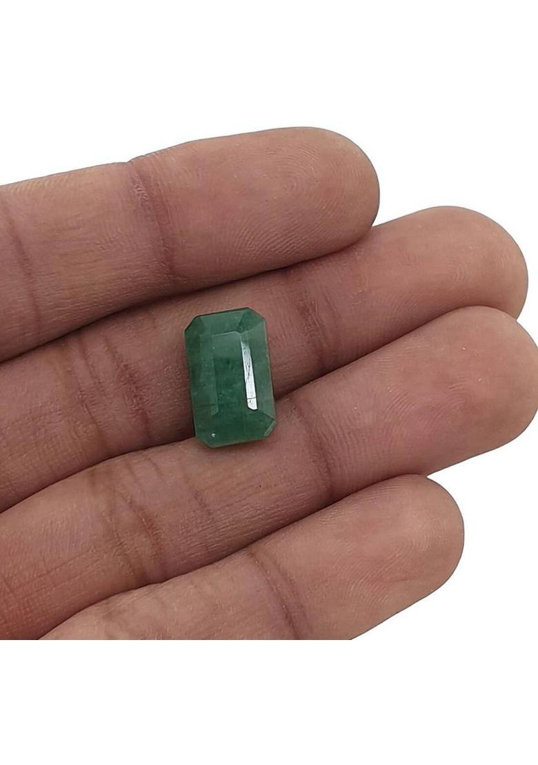 Sahiba Gems Green Cut Natural Emerald Gemstone  (6.7 carat) - Indya