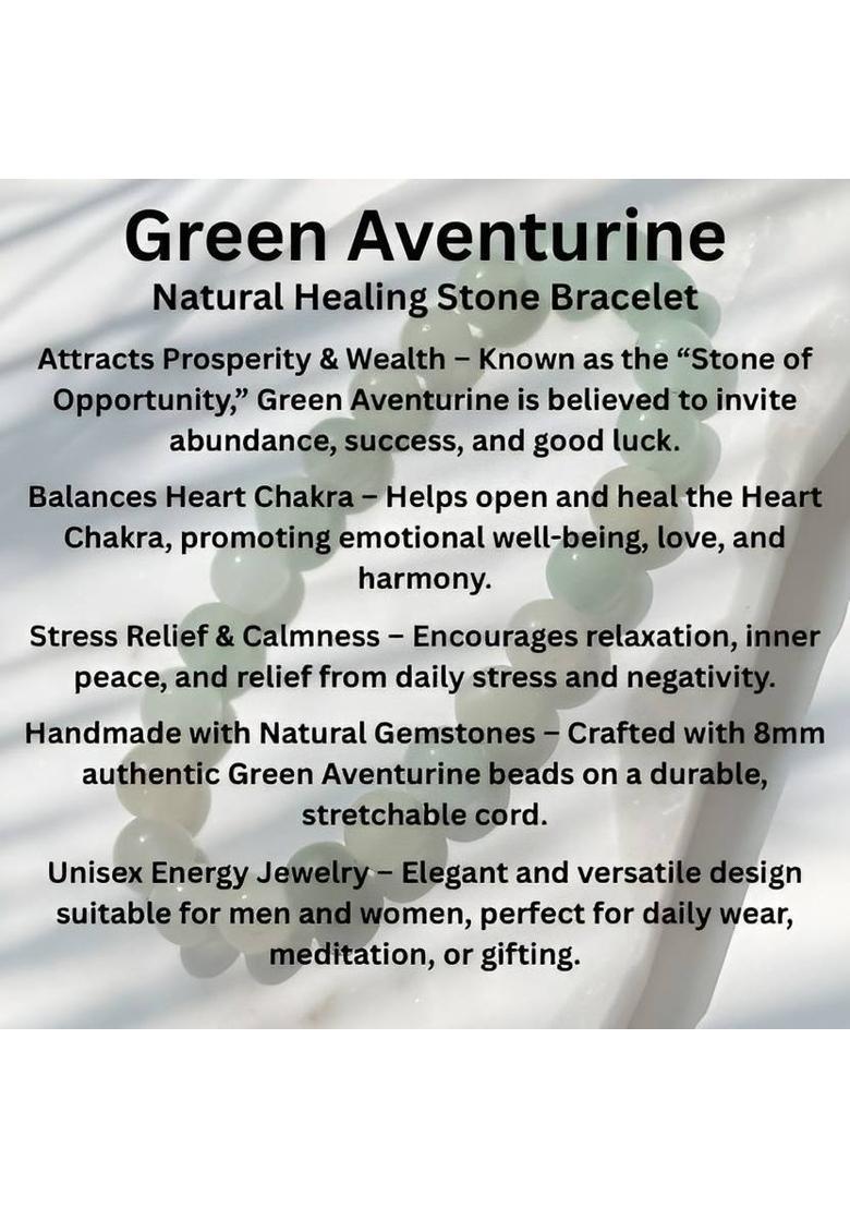 Green Aventurine Crystal Bracelet - Indya