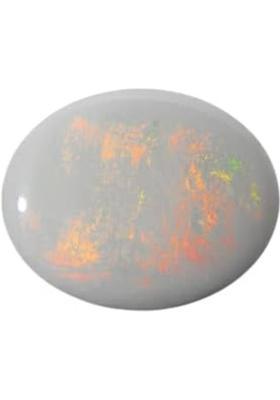 JEMSPRIME 8.25 Ratti 7.55 Carat Natural Opal Oval White Australian Loose Gemstone Opal Stone